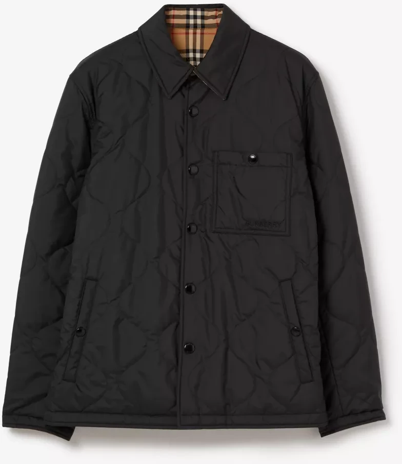 Unlock Wilderness' choice in the Burberry Vs Barbour comparison, the Check Thermoregulated Reversible Overshirt by Burberry