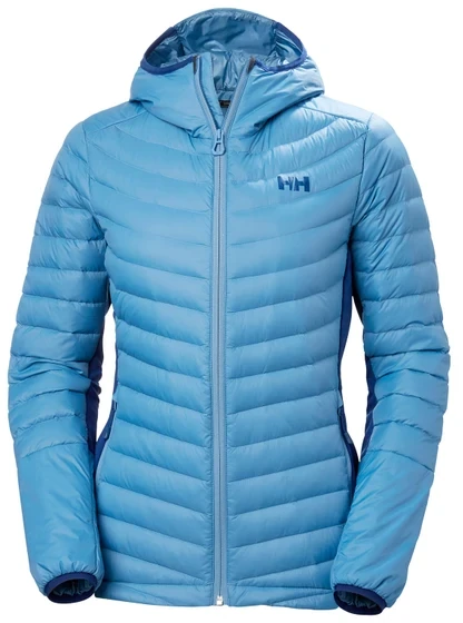 Unlock Wilderness' choice in the Fjällräven Vs Helly Hansen comparison, the Verglas Hooded Down Hybrid Insulator by Helly Hansen